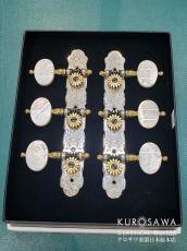 Rodgers ロジャース L254 Sterling Silver 35mm 白蝶貝 クラシックギター用糸巻き【日本総本店2F 在庫品】