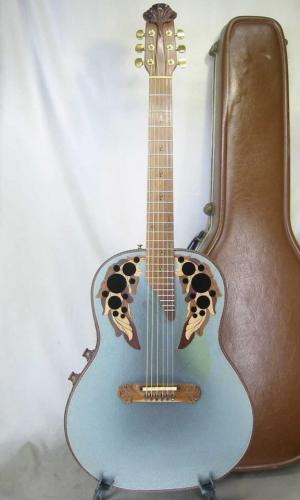 Ovation Super Adamas 1687-8 / Deep Bowl・Non Cutaway・Adamas Epaulet・Clear guard・Graphite Top・Lyrachord Side and Back・Stereo out・Wood knob・Wide Neck 47mm 【With Original Case】 1979年製