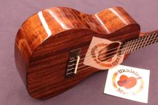 UMA UK-20 SC Gloss Black Mahogany Slot-head Concert Ukulele #5651_3