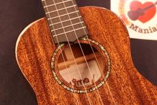 UMA UK-20 SC Gloss Black Mahogany Slot-head Concert Ukulele #5651_4