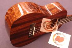 UMA UK-20 ST Gloss Black Mahogany Slot-head Tenor Ukulele #5652_3