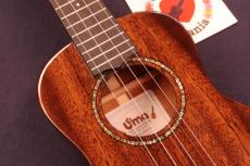 UMA UK-20 ST Gloss Black Mahogany Slot-head Tenor Ukulele #5652_4