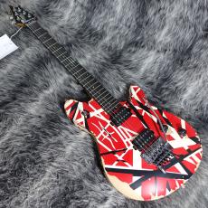 EVH Limited Edition Wolfgang Special Striped Series Red, Black and White, Aged_2