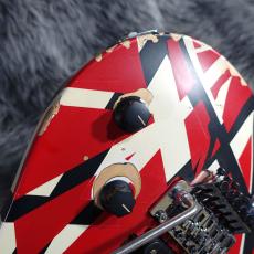 EVH Limited Edition Wolfgang Special Striped Series Red, Black and White, Aged_3