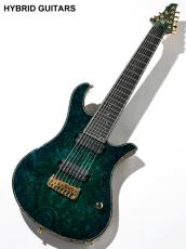 Overload Custom Guitars Rea 8 Green Bluemarine 2023_3