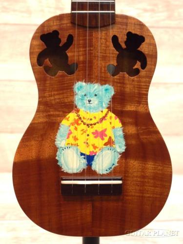 Shimo Guitars Custom “Bear” Soprano 【2000年製】【志茂崇弘】【ソプラノ/ハワイアンコア】【24回金利0%対象】【送料込】