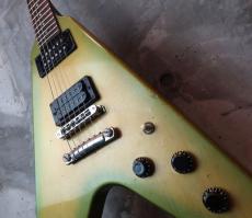 Gibson USA Flying V '84 Green Burst_5