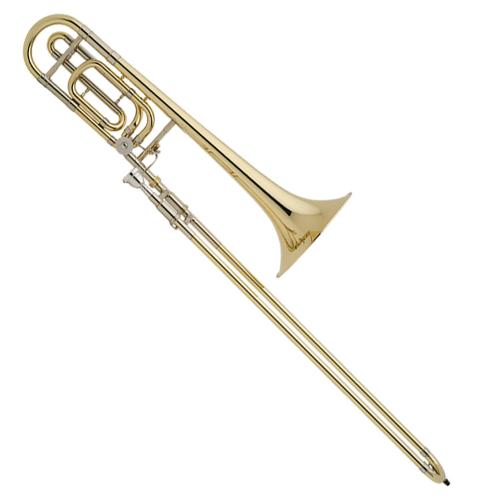 Bach 42B GL イエローブラスベル ラッカー仕上げ テナーバストロンボーン 太管