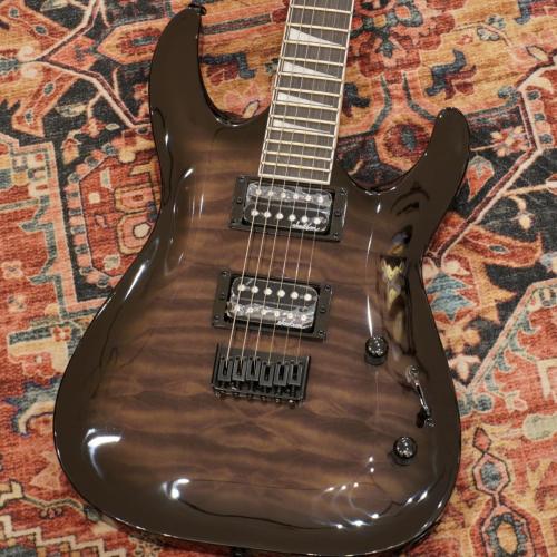 Jackson JS Series Dinky Arch Top JS32Q DKA HT, Amaranth Fingerboard, Transparent Black Burst