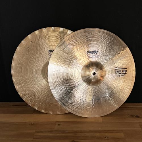 Paiste 2002 Sound Edge Hihat 15" Pair Black Logo 2018年製