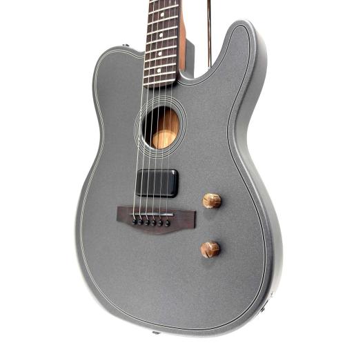 Fender FSR Acoustasonic Standard Telecaster, Charcoal Frost Metallic