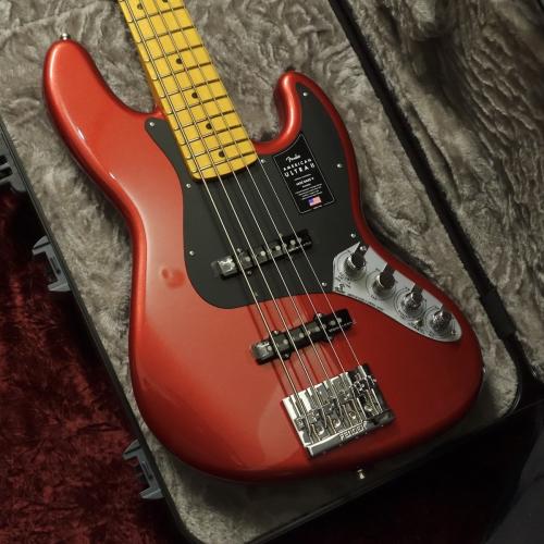 Fender American Ultra II Jazz Bass V MN Sinister Red