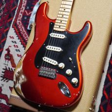 Fender Custom Shop 1959 Stratocaster Heavy Relic Maple Neck Candy Apple Red_2