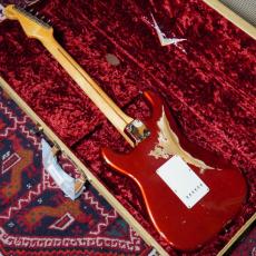 Fender Custom Shop 1959 Stratocaster Heavy Relic Maple Neck Candy Apple Red_4