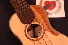 Tatsuya Mitsui [三井達也] Custom Spruce-top Curly Koa Long-neck Soprano Uklulele # 5655_4