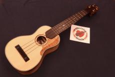 Tatsuya Mitsui [三井達也] Custom Spruce-top Curly Koa Long-neck Soprano Uklulele # 5655_5