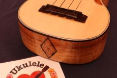 Tatsuya Mitsui [三井達也] Custom Spruce-top Curly Koa Long-neck Soprano Uklulele # 5655_7