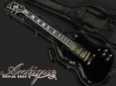 Gibson Exclusive Model SG Supreme 3P.U. 2024 Ebony /Chandelier Inlay /Burstbucker Pro "Near-Mint Condition"