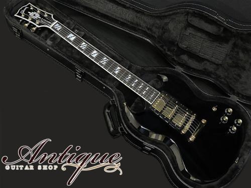 Gibson Exclusive Model SG Supreme 3P.U. 2024 Ebony /Chandelier Inlay /Burstbucker Pro "Near-Mint Condition"