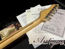 D'Pergo Custom Guitars Vintage Limited 2012 Aluminum Blue Metallic w/Signature LTD HW-PU Near-Mint "Recovered Vintage Wood"_9