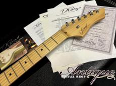D'Pergo Custom Guitars Vintage Limited 2012 Aluminum Blue Metallic w/Signature LTD HW-PU Near-Mint "Recovered Vintage Wood"_10
