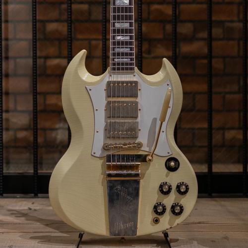 Gibson Custom Shop Murphy Lab "Jimi Hendrix" 1967 SG Custom Aged Polaris White 2020