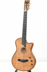 Bromo Guitars 【クロサワ横浜店】BEN2C 【5cm未満の薄胴エレガット】【スプルース w/5Aフレイムオクメベニア】_3