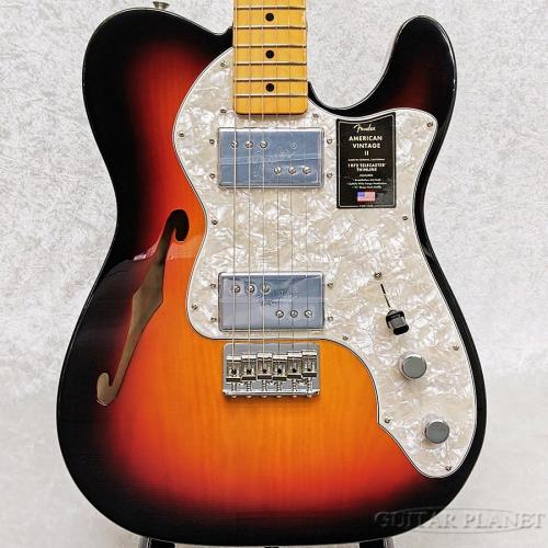Fender American Vintage II 1972 Telecaster Thinline Maple - 3-Color Sunburst -【V14599】【3.59kg】