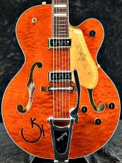 Gretsch 【夏のボーナスセール】G6120TGQM-56 LTD Quilt Classic Hollow Body-Roundup Orange Stain Lacquer -