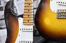 Fender Custom Shop LIMITED EDITION Fat 1950s Stratocaster Relic -Wide Fade Chocolate 2 Color Sunburst-_8