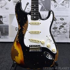 Fender Custom Shop Guitar Planet Exclusive 1965 Stratocaster Super Heavy Relic -Super Faded Aged Black over 3CS-