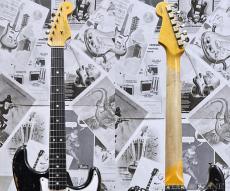 Fender Custom Shop Guitar Planet Exclusive 1965 Stratocaster Super Heavy Relic -Super Faded Aged Black over 3CS-_6