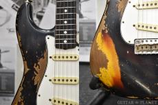 Fender Custom Shop Guitar Planet Exclusive 1965 Stratocaster Super Heavy Relic -Super Faded Aged Black over 3CS-_8