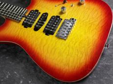 T's T's DST-Pro24 HSH 5A Quilt Maple Top/Ash Back/Ebony FB/Cherry Sunburst【美杢個体】【ボーナスセール】_4