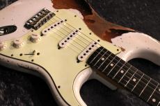 Provision Vintage Rosewood STC-Alder Olympic White on 3Tone Sunburst Heavy Relic 【ビンテージローズ】_10