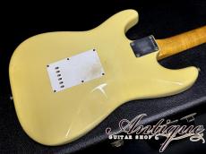 Fender Custom Shop Master Grade 1968 Stratocaster 1997 Olympic White /Figured Neck w/Maple Cap w/AY Signed Hand Wound PU Hi-Originality Parts "Like A Jimi Hendrix"_5