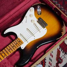 Fender Custom Shop 2024 Time Machine Series 1957 Stratocaster Heavy Relic Faded Aged 2-Color Sunburst_3