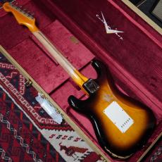 Fender Custom Shop 2024 Time Machine Series 1957 Stratocaster Heavy Relic Faded Aged 2-Color Sunburst_4