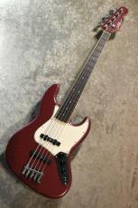J.W.Black Guitars JWB-JP-JB V ALD / Burgundy Mist Aged #25050【オールラッカー】【軽量/4.14kg】【マッチングヘッド】【5弦】_3