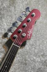 J.W.Black Guitars JWB-JP-JB V ALD / Burgundy Mist Aged #25050【オールラッカー】【軽量/4.14kg】【マッチングヘッド】【5弦】_5