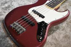 J.W.Black Guitars JWB-JP-JB V ALD / Burgundy Mist Aged #25050【オールラッカー】【軽量/4.14kg】【マッチングヘッド】【5弦】_9