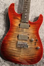 Red House 【クリアランス】CTM Piccola S 2H 5A Flame Top/Mahogany/Ebony Dark Red Burst【漆黒指板】