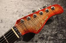 Red House 【クリアランス】CTM Piccola S 2H 5A Flame Top/Mahogany/Ebony Dark Red Burst【漆黒指板】_8