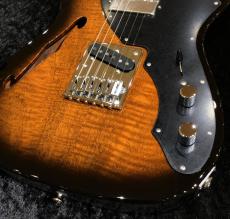 FREEDOM CUSTOM GUITAR RESEARCH TE Pepper Hollow 2 (Brown Pepper) Flamed Mahogany Top / Black Burst (BBS)_11