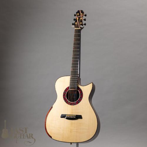 Hozen Guitars Blue Label Deep OM Swiss Moon Spruce Granadillo