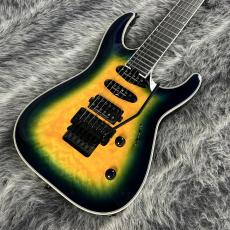 Jackson Pro Plus Series Soloist SLA3Q Ebony Fingerboard Amber Blue Burst