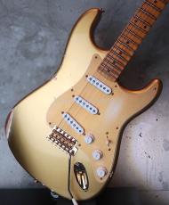 Fender Custom Shop Limited Edition 1955 Stratocaster Bone Tone / HLE Gold Aged Relic_4