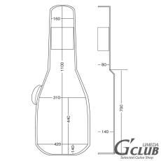 KIKUTANI 【アコースティック用ギグケース】GVB-60W BLK【店頭お試し可能】_2