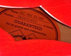 Epiphone 1962 ES-335 Reissue -Sixties Cherry-【3.87kg】_11