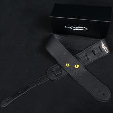 Grande uomo 黒ねこ刺繍ストラップ シトリン